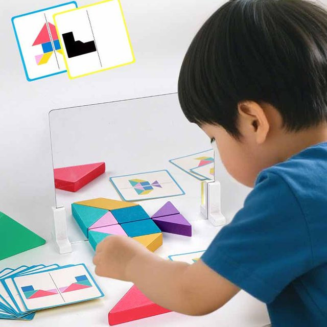 Brozebra Kid Tangram 3D Mirror Imaging Puzzle, Weltraum, Kunststoff, Bunt / Mehrfarbig - Bild 1