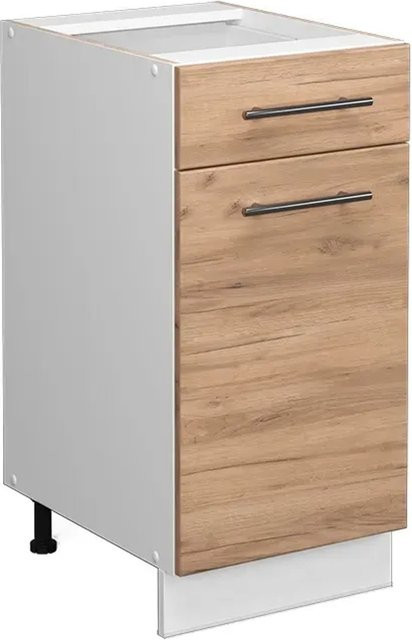 Vicco Küchenunterschrank Fame-Line Weiß Eiche mit Schublade und Drehtür Breite: 40 cm - Bild 2