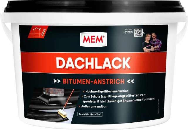 MEM Dachlack Schwarz 5,0 l - Bild 1