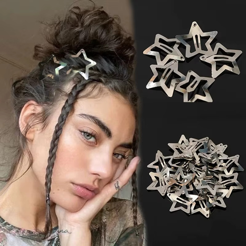 Haarspangen Stern, Metall, Mädchen - Bild 2