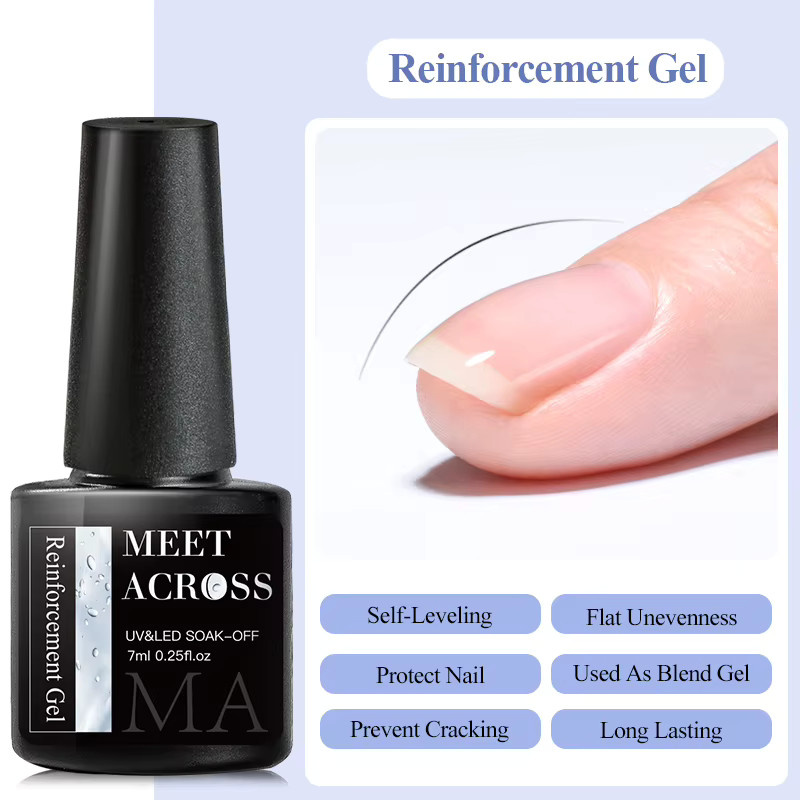 MEET ACROSS Gel-Polish, klares Aufbaugel, glänzend - Bild 2