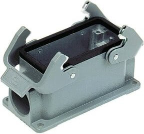 Harting Sockelgehäuse HAN 10B-ASG1-B-M20 19300101230 in Grau aus Aluminium - Bild 1