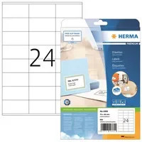 Herma Premium Universaletiketten weiß, 25 DIN A4 Bogen mit 600 Etiketten, B: 70 mm, H: 36 mm - Bild 1