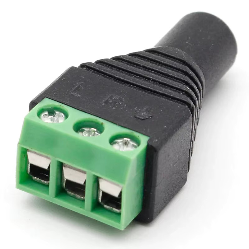 ELECAPITAL Stereo-Adapter von 3,5 mm Klinke auf RCA Audio und Mono-Kanal-Stecker mit Schraubklemme, Schwarz - Bild 3