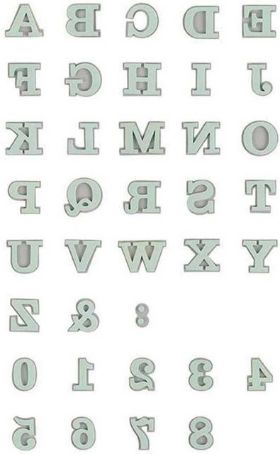 Rico Design Moosgummistempel Set Alphabet und Zahlen aus Schaumstoff - Bild 1