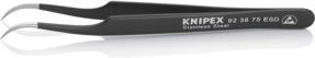 Knipex ESD Universalpinzette aus Edelstahl in Schwarz, Länge: 118 mm - Bild 1