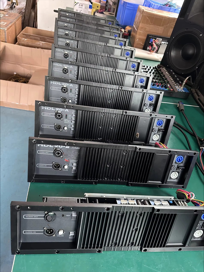 HDL 20-A Dual 10 Zoll Pro Sound Aktives Zweiweg-Line-Array-Lautsprechersystem, 2 Sets, Schwarz - Bild 3
