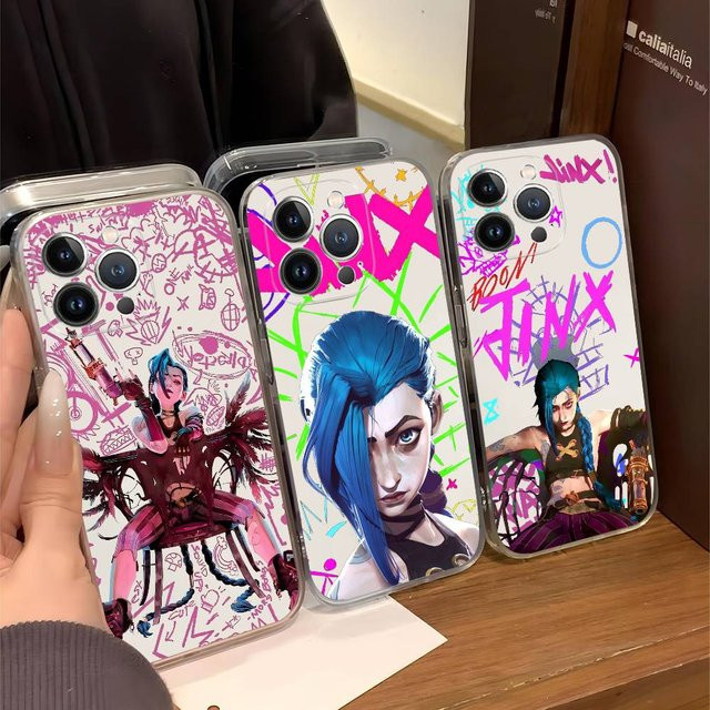 Graffiti Arcane Jinx Handyhülle für Apple iPhone kompatibel mit iPhone 17 16 15 14 13 12 11 Pro Max Mini XR XS SE und älteren Modellen, Mehrfarbig - Bild 1