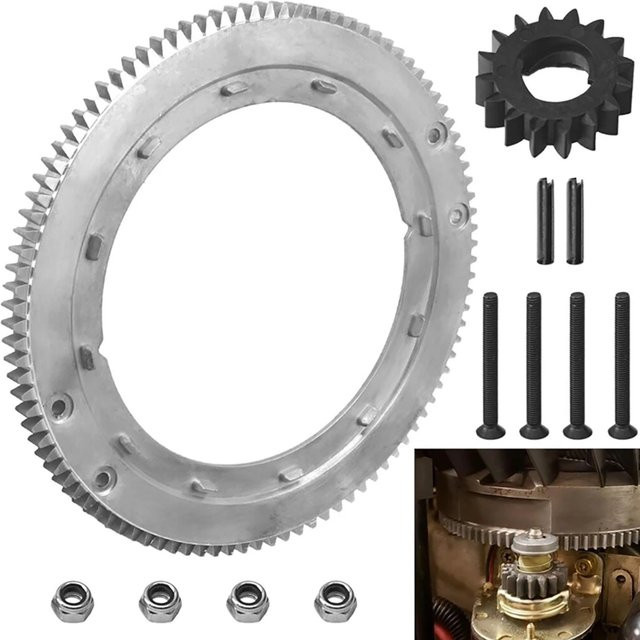 Briggs & Stratton 696537 Schwungrad-Ringgetriebesatz in Silber für Motoren der Serien 19K400, 19E400 und 28A707-0112-01 - Bild 1