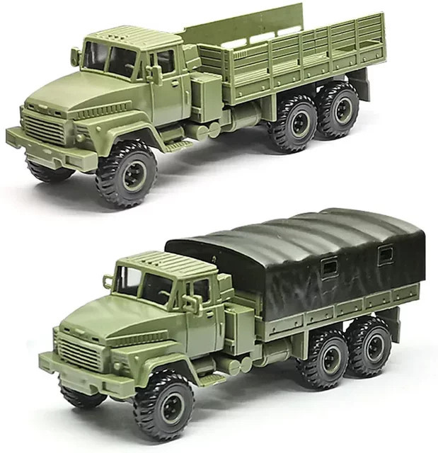 GRAPMAN Ukraine KRAZ260 Traktor Militärfahrzeug Schwerlastwagen, 1:72, Bausatz - Bild 1