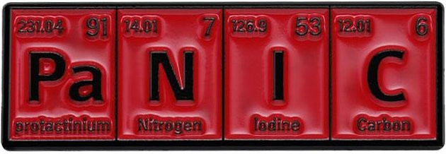 Brosche Emaille, rot, Unisex - Bild 1