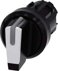 Siemens Indus.Sector Knebelschalter 22mm rund schwarz 3SU1002-2BM60-0AA0 aus Kunststoff - Bild 1