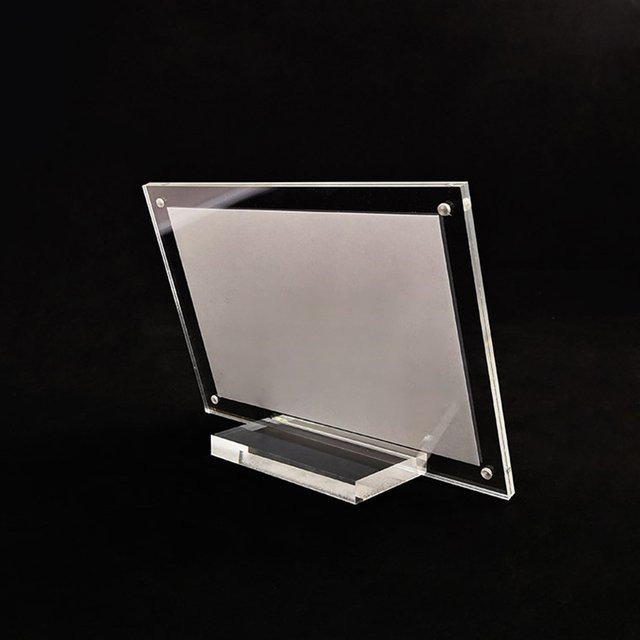 Transparenter Acryl Desktop Display Rahmen für Fotos, Poster und Zertifikate, Rechteckig - Bild 1