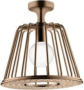 Hansgrohe Axor Nendo Kopfbrause 275 1jet mit Deckenanschluss, Durchmesser: 27,5 cm, Farbe: poliertes Rotgold - Bild 1