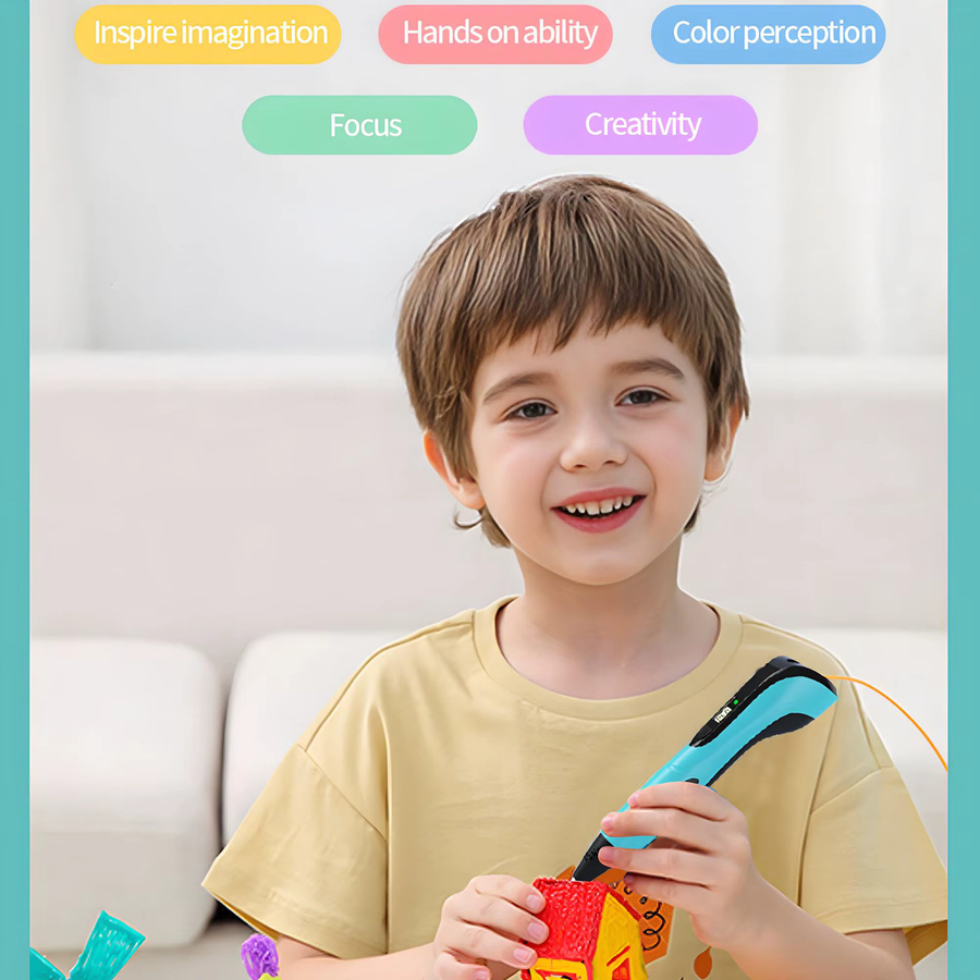 JuniorCare 3D-Druckstift, 40 Farben, mit Reiseetui - Bild 2