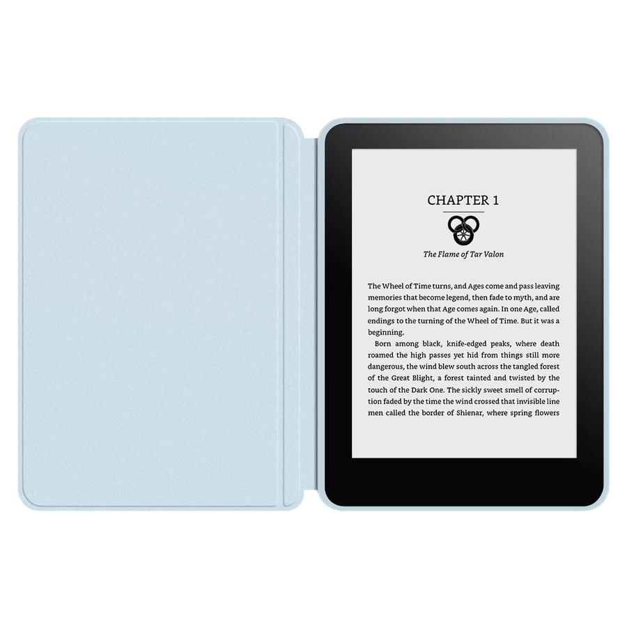Moboons 2-in-1 Schutzhülle für Kindle 11. Generation (2024/2022) 6 Zoll mit transparenter Acryl-Rückseite und Wake/Sleep-Funktion in Blau - Bild 3