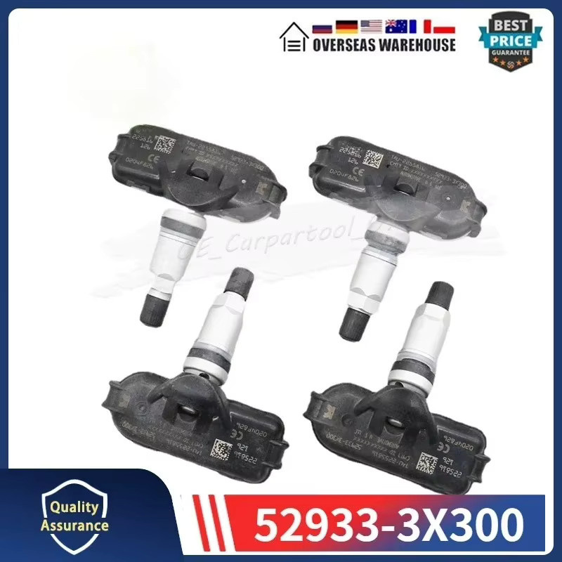 GANGLE TPMS Reifendruck Überwachung System 4er Set für Hyundai Elantra 2006-2010 [HD] und 2010-2015 [MD], Farbe: Schwarz - Bild 2