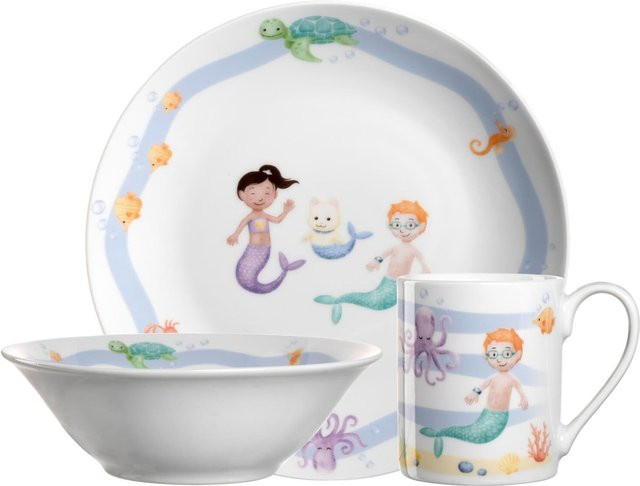 Leonardo Kindergeschirr Set BAMBINI AVVENTURA aus Keramik in Multicolour - Bild 1