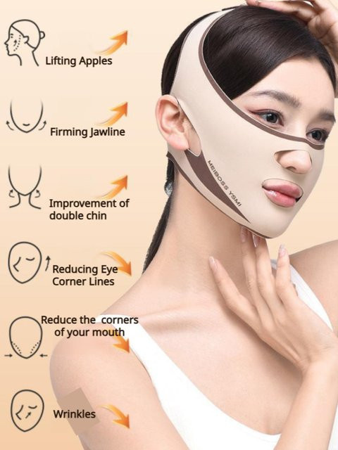 V-Gesichtsstraffung Schlafmaske für Gesicht und Körper, Unisex - Bild 1