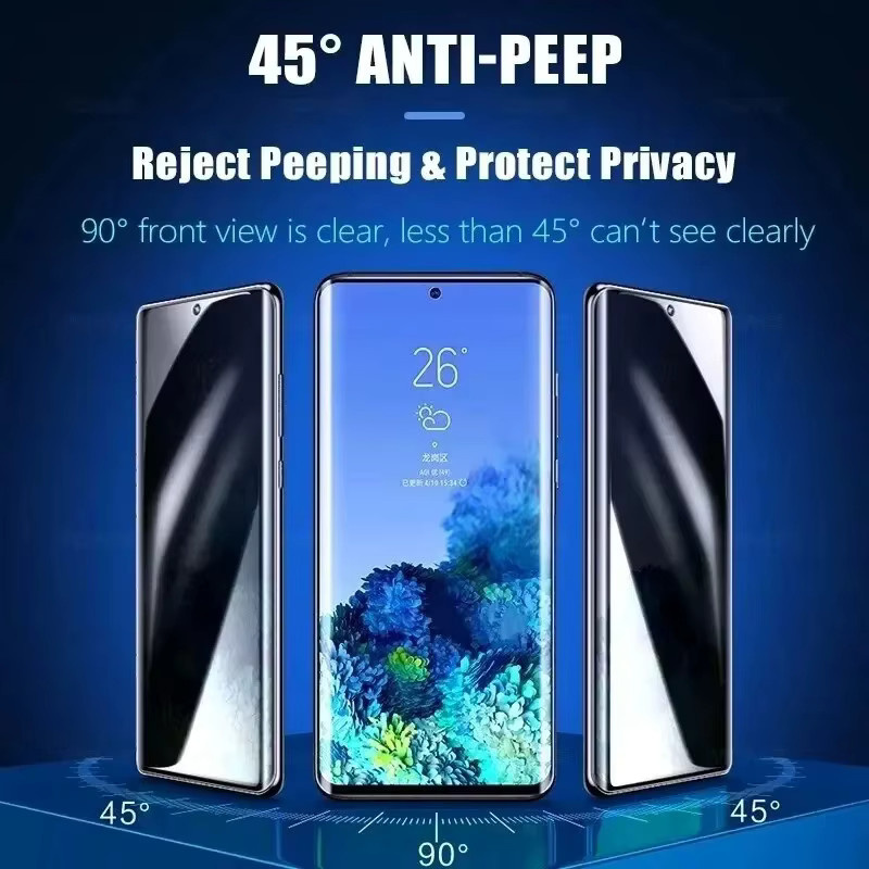 2er-Set Privatsphäre Anti-Spy Hydrogelfolie für Xiaomi 15 Pro, Xiaomi 15 Ultra und Xiaomi Mix 4, TPU Displayschutzfolie mit Fingerabdruck-Entsperrung, transparent - Bild 2