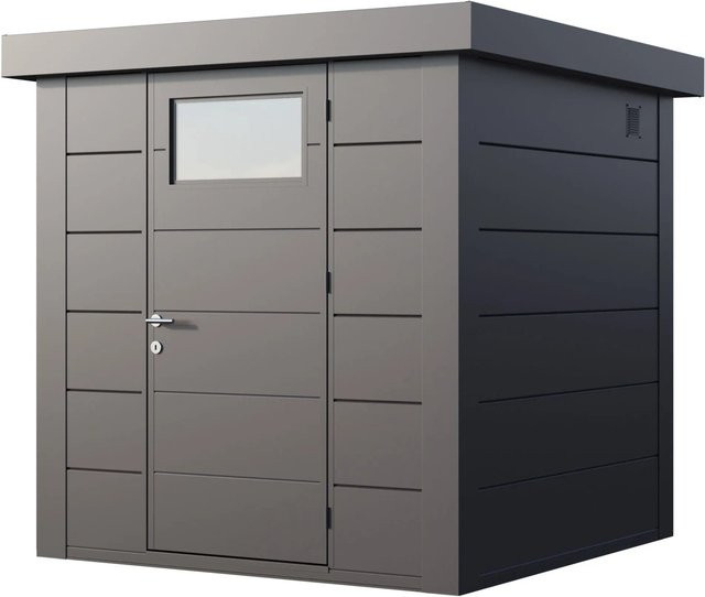Telluria Gerätehaus Classico in Silber, B/T/H: 228 x 219 x 228 cm - Bild 1