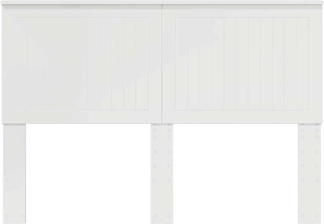 vidaXL Kopfteil in modernem Design aus Holzwerkstoff, Hochglanz Weiß, Breite: 140 cm - Bild 1