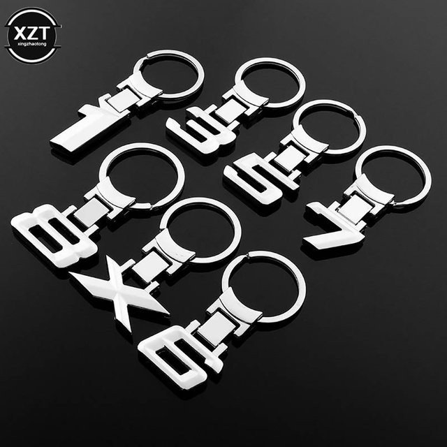 WYMECT Schlüsselanhänger Metallkette, Nummernemblem, Unisex - Bild 1