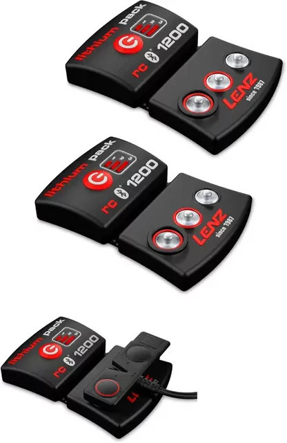 Lenz Lithium-Pack rcB 1200 USB-C Akku in Schwarz - Bild 1