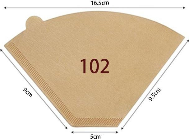DachaSport Papier-Kaffeefilterbeutel aus Holz, ungebleicht, kaffeebraun, 100 Stück - Bild 1