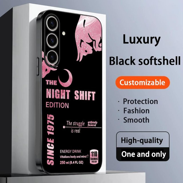 Star Bull Energy Drink Nachtschicht Handyhülle für Samsung Galaxy S26 S25 S24 S23 S22 S21 Plus Ultra Note20 in Schwarz - Bild 1
