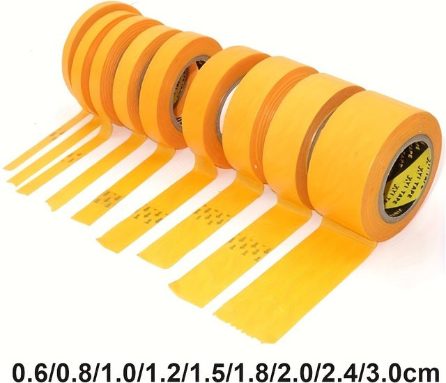 9er Set Washi Tape Klebeband in verschiedenen Farben für DIY Handwerk und Malerei - Bild 1