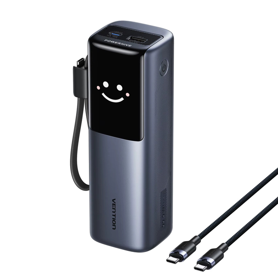 Vention Powerbank 27000mAh mit 200W PD Schnellladegerät in Silber für MacBook, Laptop und Smartphone - Bild 6