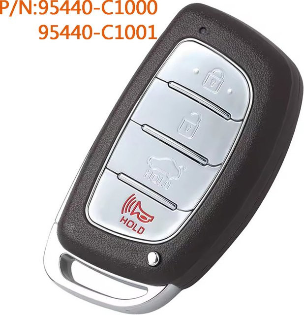 DIYKEY Smart Remote Auto Schlüsselanhänger für Hyundai Sonata 2015 2016 2017, 433 MHz 8A Chip, Schwarz - Bild 1