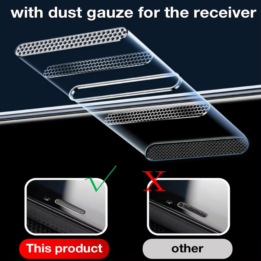 2 Stück Displayschutzfolie aus gehärtetem Glas von miaotiemo in Transparent für iPhone 16 15 14 13 12 11 Pro Max Plus XR XS X - Bild 4
