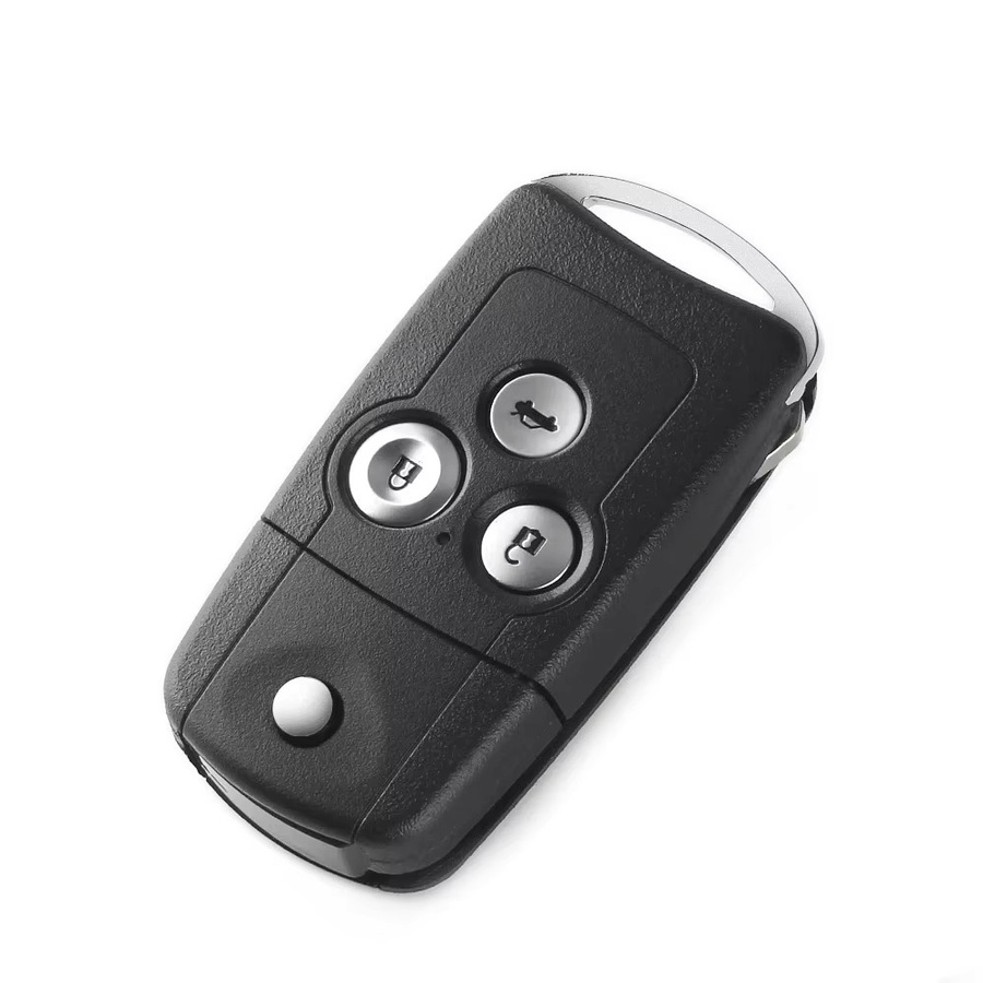 KEYYOU Autoschlüsselgehäuse für Honda Accord CR-V Civic City Jazz HRV in Schwarz (3/4-Tasten) - Bild 1