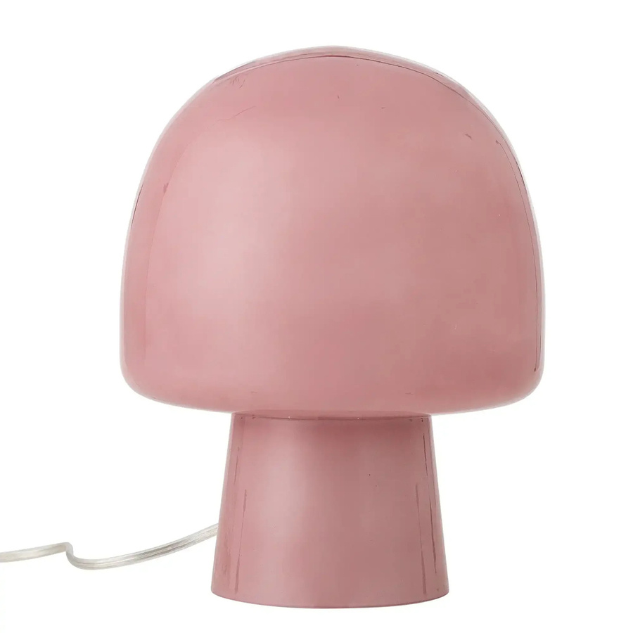 Bloomingville Tischlampe Paddy aus Glas in Rosa mit Pilzform - Bild 1