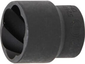 BGS Spiral-Profil-Steckschlüssel-Einsatz Schraubenausdreher 5268-24 mit 1/2 Zoll Innenvierkant und 24 mm Schlüsselweite - Bild 1