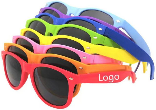 XIAORAN Sonnenbrille Kinder, Rund, Vollrand, Kunststoff, Multicolour - Bild 1