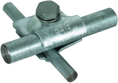DEHN MV-Klemme 392 050 aus Stahl in Silber - Bild 1