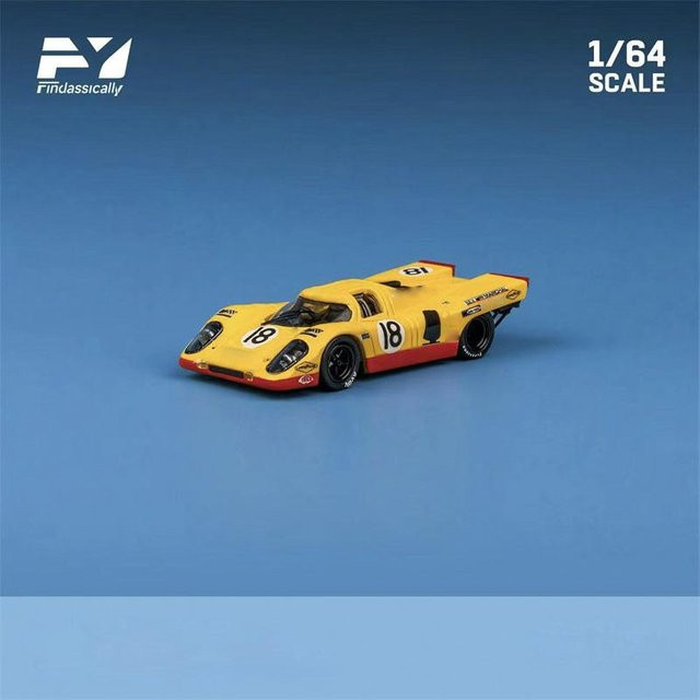 Findclassically 917K Diecast Modellauto, 1:64, Gelb Weiß Blau, ab 14 Jahren - Bild 1