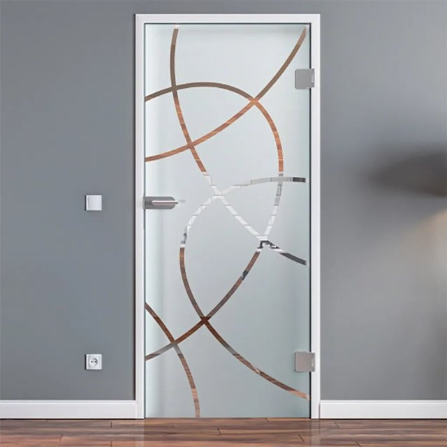 Levidor Glastür für Essen Office/Studio in Transparent, DIN-Rechts, B: 58,4 cm, H: 197,2 cm - Bild 1