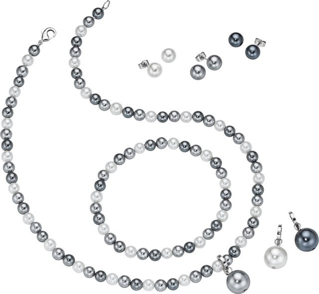 heine Schmuck-Garnitur, Perle, Weiß, Unisex - Bild 1
