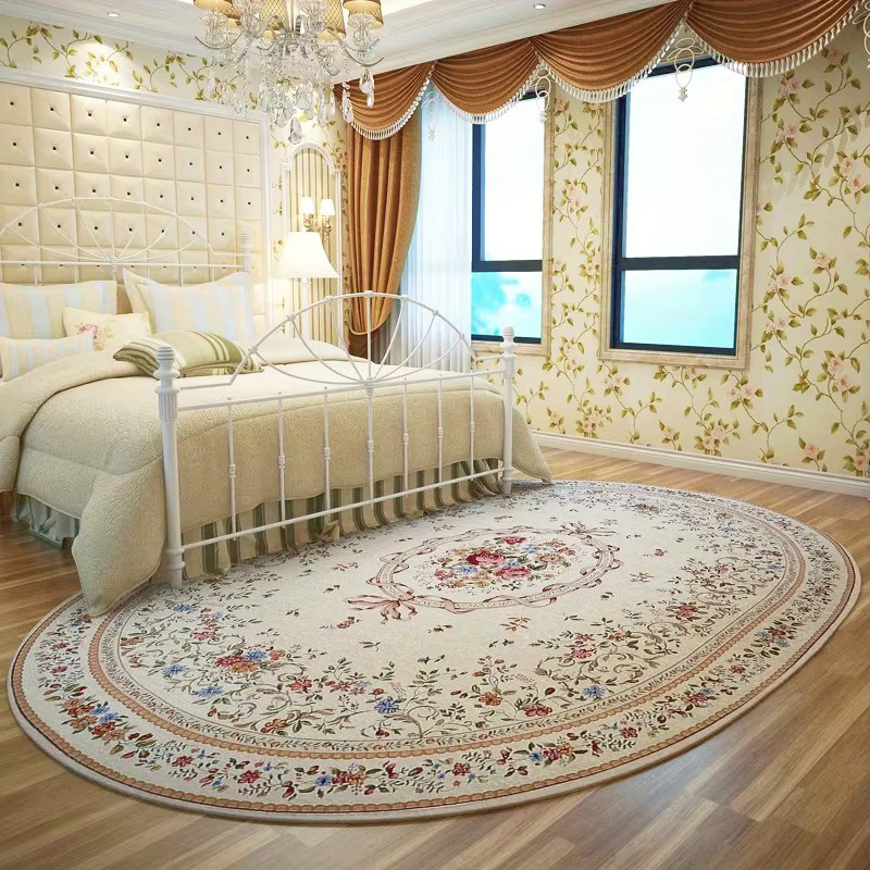VIKAMA High-End-Teppich in Multicolour, ovaler floraler Teppich für Wohnzimmer, Schlafzimmer, Kinderzimmer oder Badezimmer - Bild 3