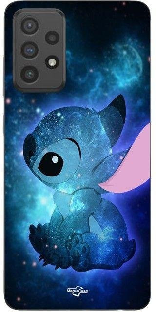 MANIACASE Handyhülle für Samsung Galaxy A53 aus flexiblem Silikon TPU mit Stitch Motiv in Schwarz und Blau - Bild 1