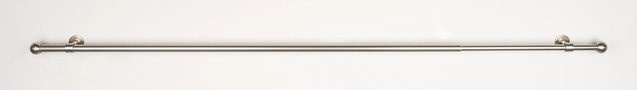 mydeco Gardinenstange-Komplettset 2in1 ausziehbar in Edelstahl-Optik, Farbe: Silber - Bild 1