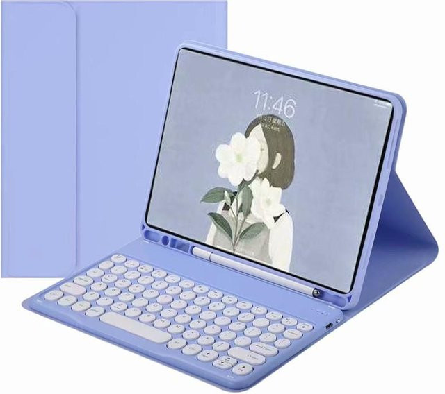 Magnetische Tastaturhülle für Samsung Galaxy Tab A11 8,7 Zoll SM-X133 SM-X135 in Violett - Bild 1