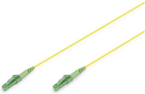 Digitus Glasfaser LWL Anschlusskabel Singlemode Simplex LC/APC auf LC/APC, Gelb, Länge: 1 m - Bild 1