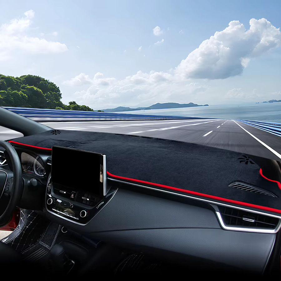 YaLumei Dashboard Matte Sonnenschutz Abdeckung für Toyota Corolla Kreuz XG10 Hybrid, Schwarz - Bild 2