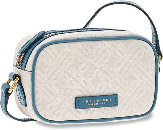 The Bridge Anna Leder-Schultertasche, Damen, Milch/Gold - Bild 1