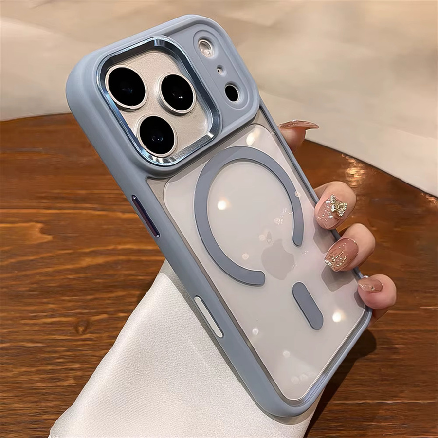 Xeber MagSafe Armor Hülle für iPhone 17 Pro Max in Transparent, Acryl Schutzhülle mit Magnetic Wireless Charging und Kamera Control Buttons - Bild 2
